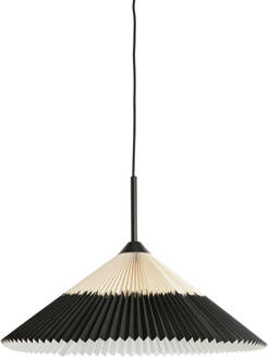 Light & Living Hanglamp PLEATED - Ø60x23cm - Zwart