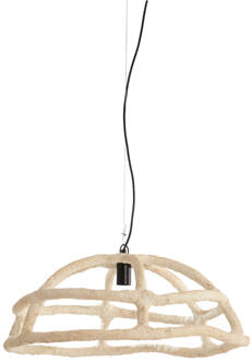 Light & Living Hanglamp 'Porila' Papier-maché, 70cm, kleur Crème - 70 cm