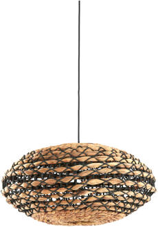 Light & Living Hanglamp 'Tripoli' Rotan, 50cm, kleur Naturel/Zwart - 50 cm