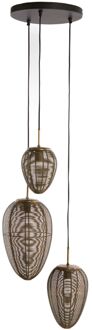 Light & Living Hanglamp Yaelle - Antiek Brons - Ø36cm - 3L