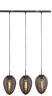Light & Living Hanglamp Yaelle - Zwart - 80x20x33cm - 3L