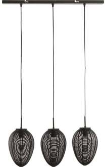 Light & Living Hanglamp Yaelle - Zwart - 80x20x33cm - 3L