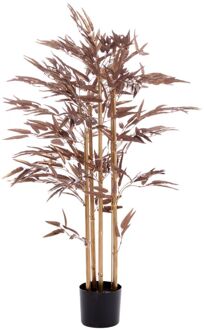 Light & Living Kunstplant BAMBOO - 120x70x120cm - Brons Bruin