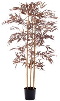 Light & Living Kunstplant BAMBOO - 152x90x152cm - Brons Bruin