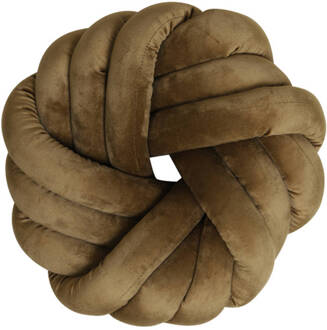 Light & Living Kussen KNOT - 33x33cm - Bruin