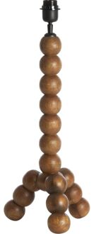 Light & Living Lampvoet Vegio hout olie bruin 50 cm - - Breedte: 20.00 cm