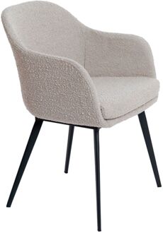 Light & Living Leone eetkamerstoel bouclé taupe