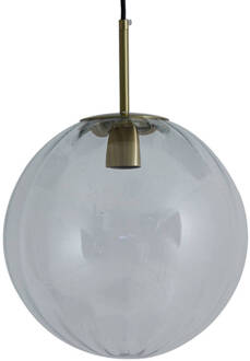 Light & Living Light and Living hanglamp - goud - glas - 2957363 Zwart