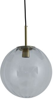 Light & Living Light and Living hanglamp - goud - glas - 2957363 Zwart