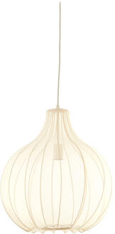 Light & Living Light and Living hanglamp - wit - textiel - 2976827 Zwart