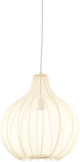 Light & Living Light and Living hanglamp - wit - textiel - 2976827 Zwart