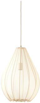 Light & Living Light and Living hanglamp - wit - textiel - 2977027 Zwart