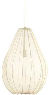 Light & Living Light and Living hanglamp - wit - textiel - 2977127 Zwart