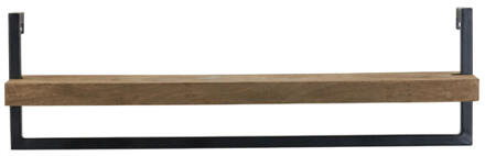 Light & Living Light and Living wandplank - bruin - hout - 6980383 Zwart