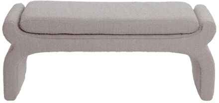 Light & Living Nafya poef 119x45x48 cm - bouclé taupe