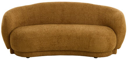 Light & Living Organische Bank 'Uvita' Chenille, kleur Okergeel