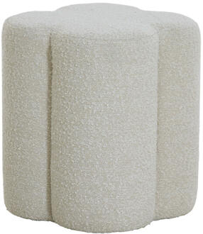 Light & Living Poef 'Nalani' Bouclé, kleur Crème