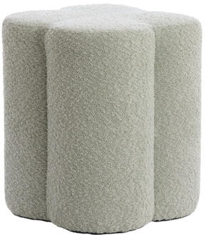 Light & Living Poef 'Nalani' Bouclé, kleur Mintgroen