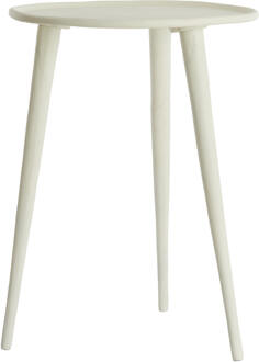 Light & Living Ronde Bijzettafel 'Babina' 36cm, kleur Crème - 36 cm