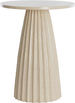 Light & Living Ronde Bijzettafel 'Veglia' 40cm, kleur Zand - 40 cm