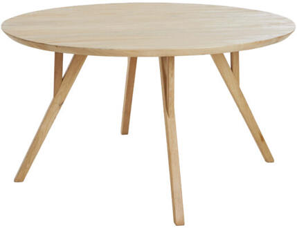 Light & Living Ronde Eettafel 'Quenza' Mangohout, 140cm, kleur Naturel - 140 cm