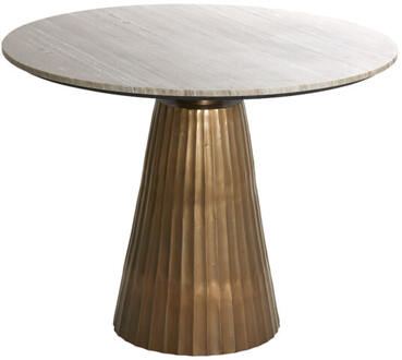 Light & Living Ronde Eettafel 'Rianne' Marmer, 100cm - 100 cm