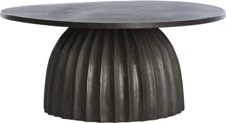 Light & Living Ronde Salontafel 'Veglia' 70cm, kleur Donkerbruin