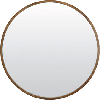Light & Living Ronde Spiegel 'Mamali' 56cm, Mangohout - 56 cm