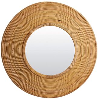 Light & Living Spiegel Ø80x8 cm ARCHIE rotan naturel Bruin