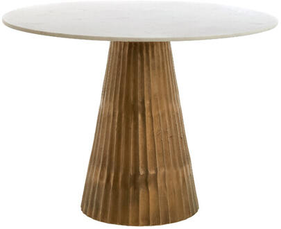Light & Living Tafel LEYDA - Ø100x78cm - Wit