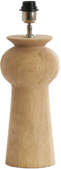 Light & Living Tafellamp 'Baglio' Mangohout, 35cm, kleur Naturel (excl. kap) - 35 cm