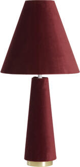 Light & Living Tafellamp 'Devia' Velvet, kleur Bordeaux