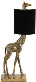 Light & Living Tafellamp Giraffe - Goud/Zwart - 26x16x61cm