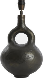 Light & Living Tafellamp 'Imola' 37cm, kleur Antraciet (excl. kap) - 37 cm