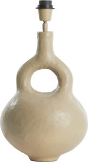 Light & Living Tafellamp 'Imola' 37cm, kleur Zand (excl. kap) - 37 cm