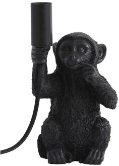 Light & Living Tafellamp MONKEY - 13x12.5x23.5cm - Zwart