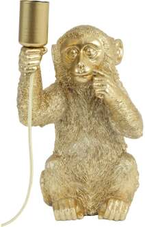 Light & Living Tafellamp Monkey - Goud - 20x19,5x34cm