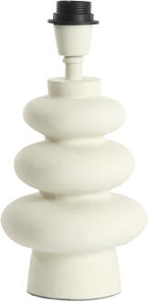 Light & Living Tafellamp 'Olona' 27cm hoog, kleur Crème (excl. kap) - 27 cm