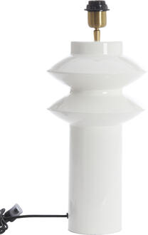 Light & Living Tafellamp 'Petch' 40cm, kleur Wit (excl. kap)