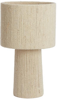 Light & Living Tafellamp Pitino - Jute - Ø31,5cm Wit