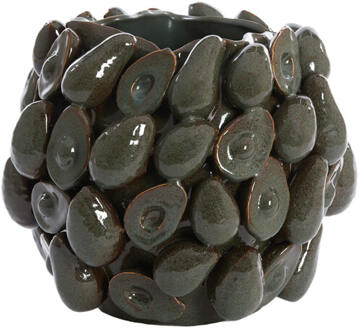 Light & Living Vaas 'Avocado' Keramiek, kleur Bruin