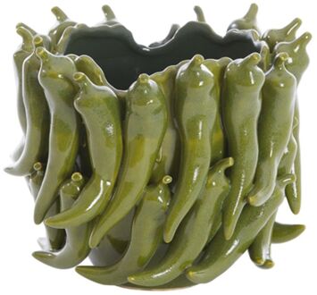 Light & Living Vaas Pepper - 25.5x24.5x20.5cm - Groen