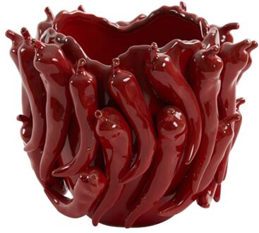 Light & Living Vaas PEPPER - 25.5x24.5x20.5cm - Rood