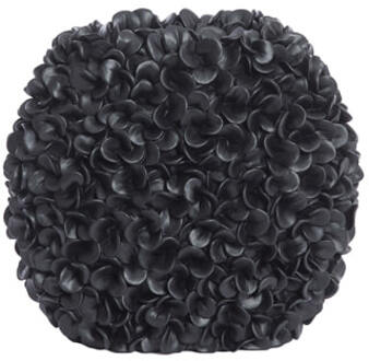 Light & Living Vaas 'Phylia' 28cm, kleur Mat Zwart - 28 cm