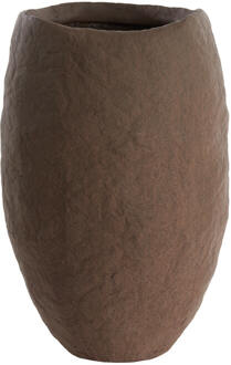 Light & Living Vaas 'Tingri' 58cm, kleur Bruin - 58 cm
