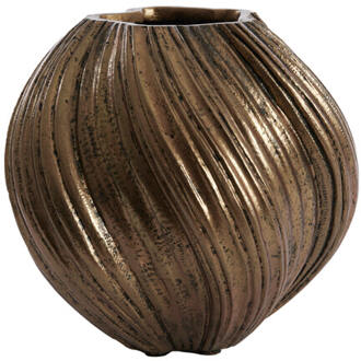 Light & Living Vaas 'Yatung' 32cm, kleur Antiek Brons - 32 cm