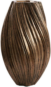 Light & Living Vaas 'Yatung' 52cm, kleur Antiek Brons - 52 cm