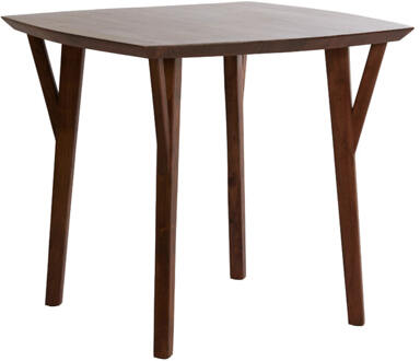 Light & Living Vierkante Bistrotafel 'Quenza' Acaciahout, 85 x 85cm, kleur Bruin