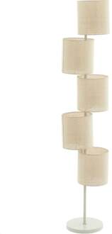 Light & Living Vloerlamp 'Benigno' Linnen, 5-lamps Beige