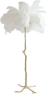 Light & Living Vloerlamp FEATHER - 95x95x180cm - Wit